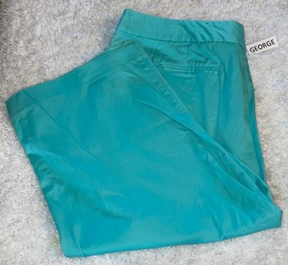 Teal Capris SZ 24 W NWT George